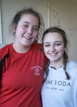 Durham Fives Ladies competition 2021 Imogen & Poppy